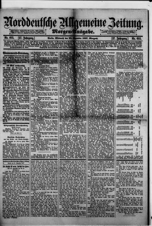 Norddeutsche allgemeine Zeitung vom 28.12.1887
