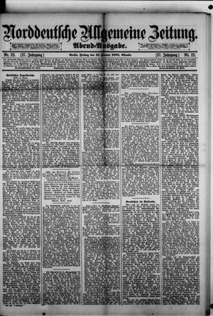 Norddeutsche allgemeine Zeitung vom 13.01.1888