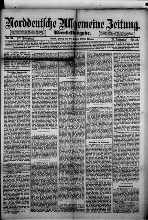 Norddeutsche allgemeine Zeitung on Jan 20, 1888