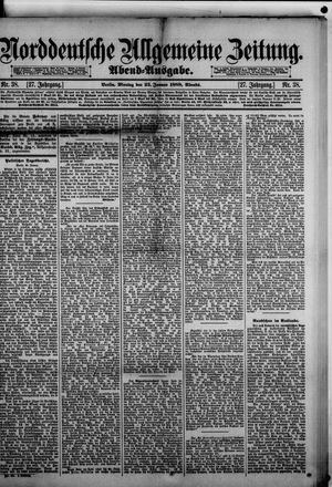 Norddeutsche allgemeine Zeitung vom 23.01.1888