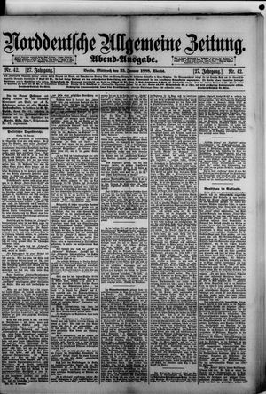 Norddeutsche allgemeine Zeitung vom 25.01.1888