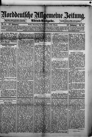 Norddeutsche allgemeine Zeitung vom 26.01.1888
