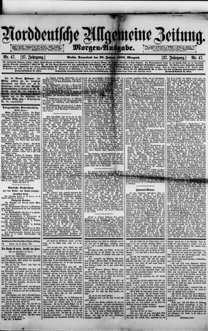 Norddeutsche allgemeine Zeitung on Jan 28, 1888