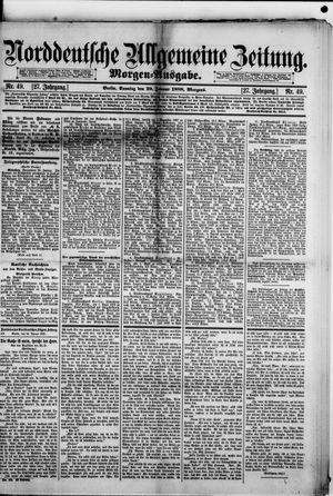 Norddeutsche allgemeine Zeitung vom 29.01.1888