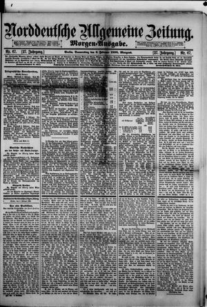 Norddeutsche allgemeine Zeitung vom 09.02.1888