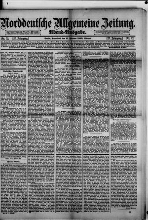 Norddeutsche allgemeine Zeitung vom 11.02.1888