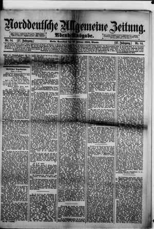 Norddeutsche allgemeine Zeitung vom 18.02.1888