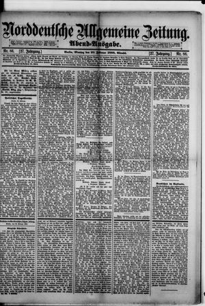 Norddeutsche allgemeine Zeitung vom 20.02.1888