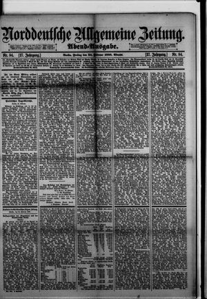 Norddeutsche allgemeine Zeitung vom 24.02.1888