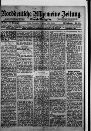 Norddeutsche allgemeine Zeitung vom 29.02.1888
