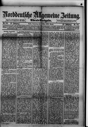 Norddeutsche allgemeine Zeitung vom 01.03.1888