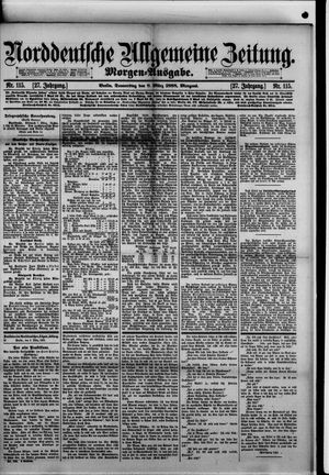 Norddeutsche allgemeine Zeitung vom 08.03.1888