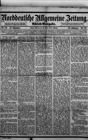 Norddeutsche allgemeine Zeitung vom 12.03.1888