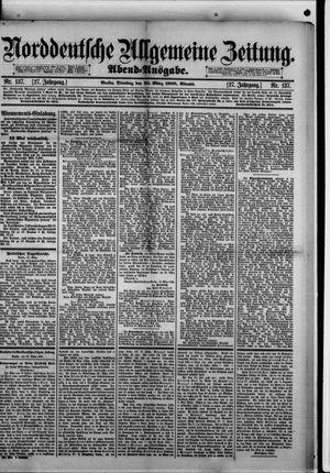 Norddeutsche allgemeine Zeitung vom 20.03.1888