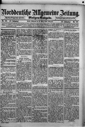 Norddeutsche allgemeine Zeitung vom 21.03.1888