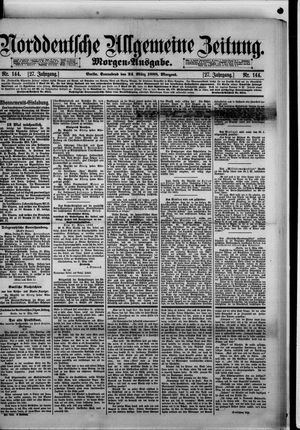 Norddeutsche allgemeine Zeitung vom 24.03.1888