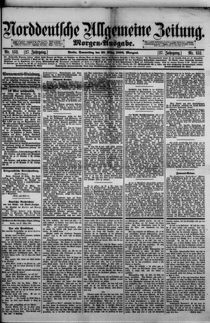 Norddeutsche allgemeine Zeitung vom 29.03.1888