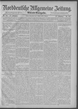 Norddeutsche allgemeine Zeitung on Apr 7, 1888