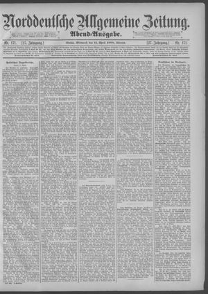 Norddeutsche allgemeine Zeitung vom 11.04.1888