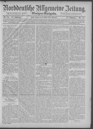 Norddeutsche allgemeine Zeitung vom 13.04.1888