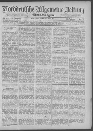 Norddeutsche allgemeine Zeitung vom 13.04.1888