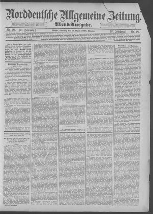 Norddeutsche allgemeine Zeitung vom 17.04.1888