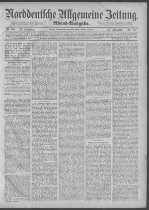 Norddeutsche allgemeine Zeitung vom 19.04.1888