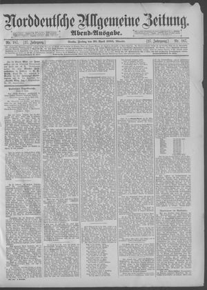 Norddeutsche allgemeine Zeitung vom 20.04.1888