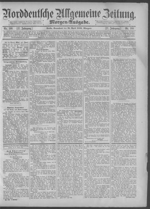 Norddeutsche allgemeine Zeitung on Apr 21, 1888