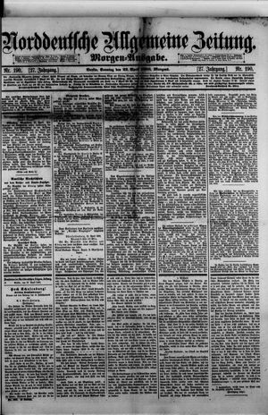 Norddeutsche allgemeine Zeitung vom 22.04.1888