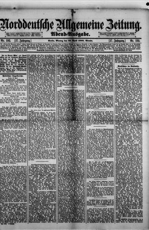 Norddeutsche allgemeine Zeitung vom 23.04.1888