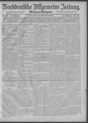 Norddeutsche allgemeine Zeitung on Apr 27, 1888