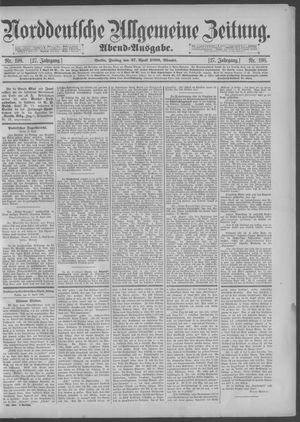 Norddeutsche allgemeine Zeitung vom 27.04.1888