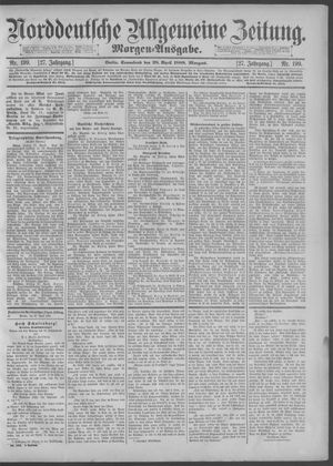 Norddeutsche allgemeine Zeitung on Apr 28, 1888