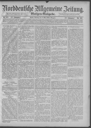 Norddeutsche allgemeine Zeitung on May 8, 1888