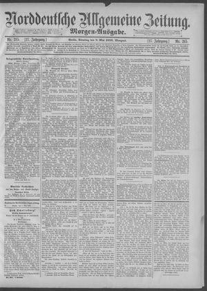 Norddeutsche allgemeine Zeitung vom 08.05.1888