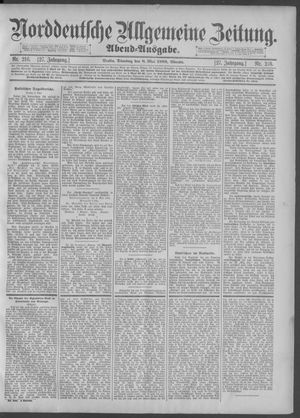 Norddeutsche allgemeine Zeitung on May 8, 1888