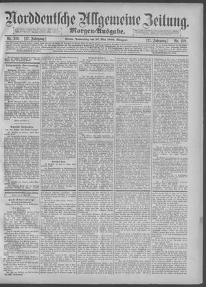 Norddeutsche allgemeine Zeitung vom 10.05.1888