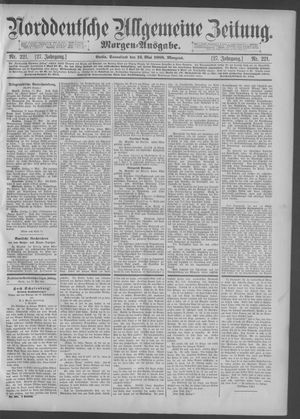 Norddeutsche allgemeine Zeitung vom 12.05.1888