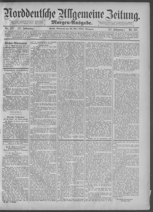 Norddeutsche allgemeine Zeitung vom 23.05.1888