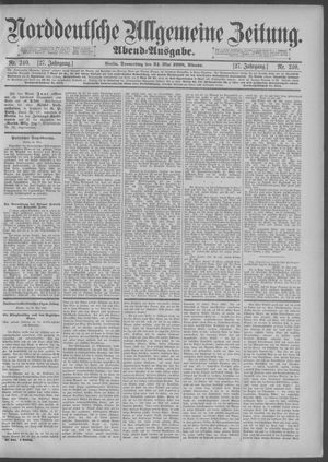 Norddeutsche allgemeine Zeitung on May 24, 1888