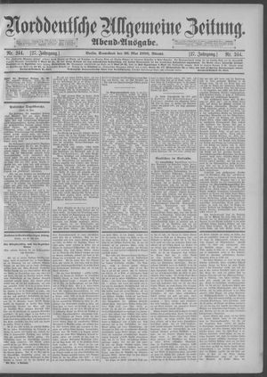 Norddeutsche allgemeine Zeitung vom 26.05.1888