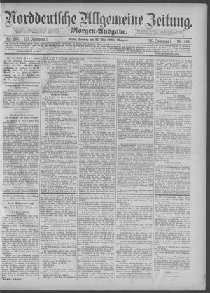 Norddeutsche allgemeine Zeitung vom 27.05.1888