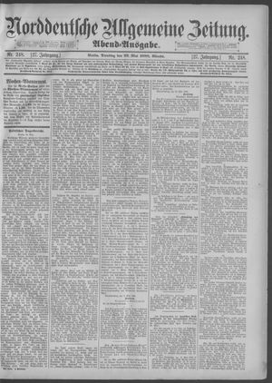 Norddeutsche allgemeine Zeitung on May 29, 1888