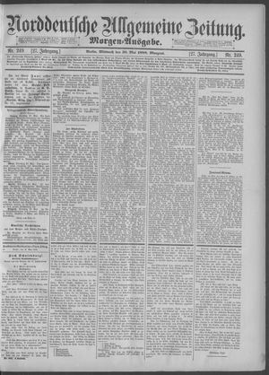 Norddeutsche allgemeine Zeitung vom 30.05.1888