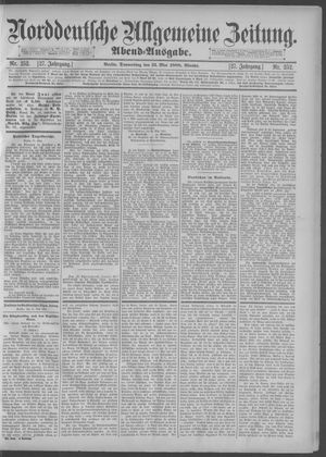 Norddeutsche allgemeine Zeitung vom 31.05.1888