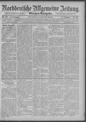 Norddeutsche allgemeine Zeitung on Jun 5, 1888