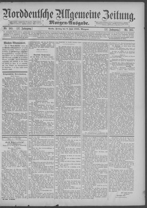 Norddeutsche allgemeine Zeitung vom 08.06.1888