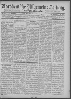 Norddeutsche allgemeine Zeitung vom 13.06.1888