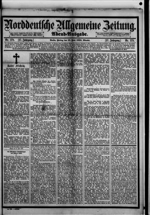 Norddeutsche allgemeine Zeitung vom 15.06.1888